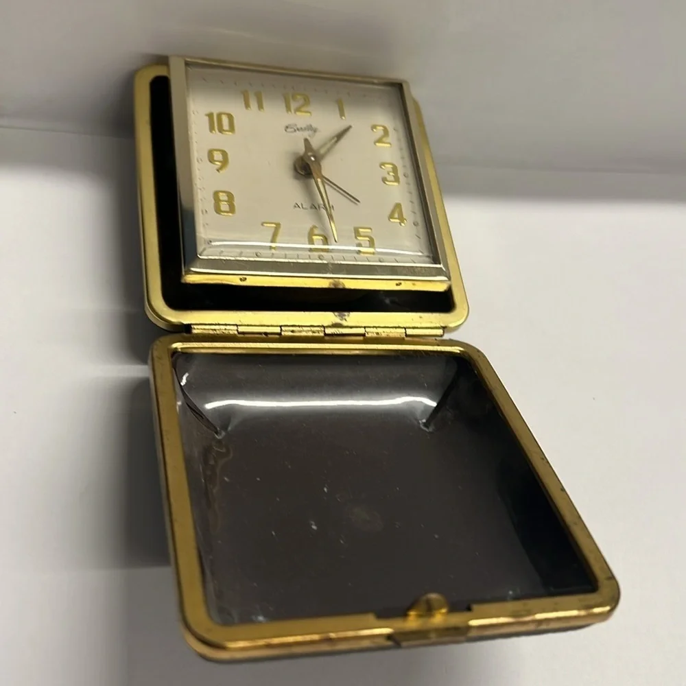 Bradley Vintage Travel Alarm Clock in Hard Case